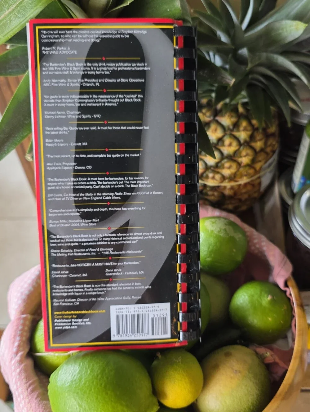 The Industry Standard  ' Bartender's Black Book  Cocktail Recipe Book Paperback